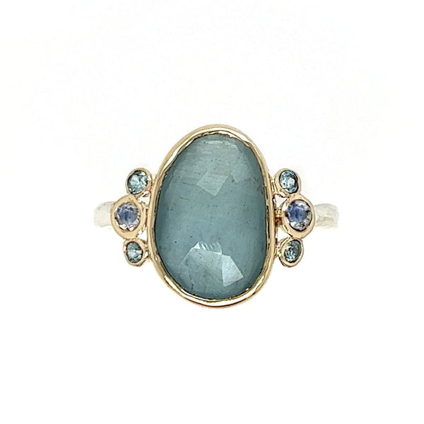 Buy Aqua blue chalcedony ring, large blue stone silver ring online at  aStudio1980.com
